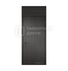 Дверь в тамбур глухая с фрамугой ламинат — МДФ ТД-88