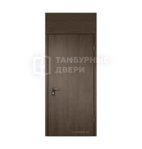 Дверь в тамбур глухая с фрамугой ламинат — порошок ТД-86